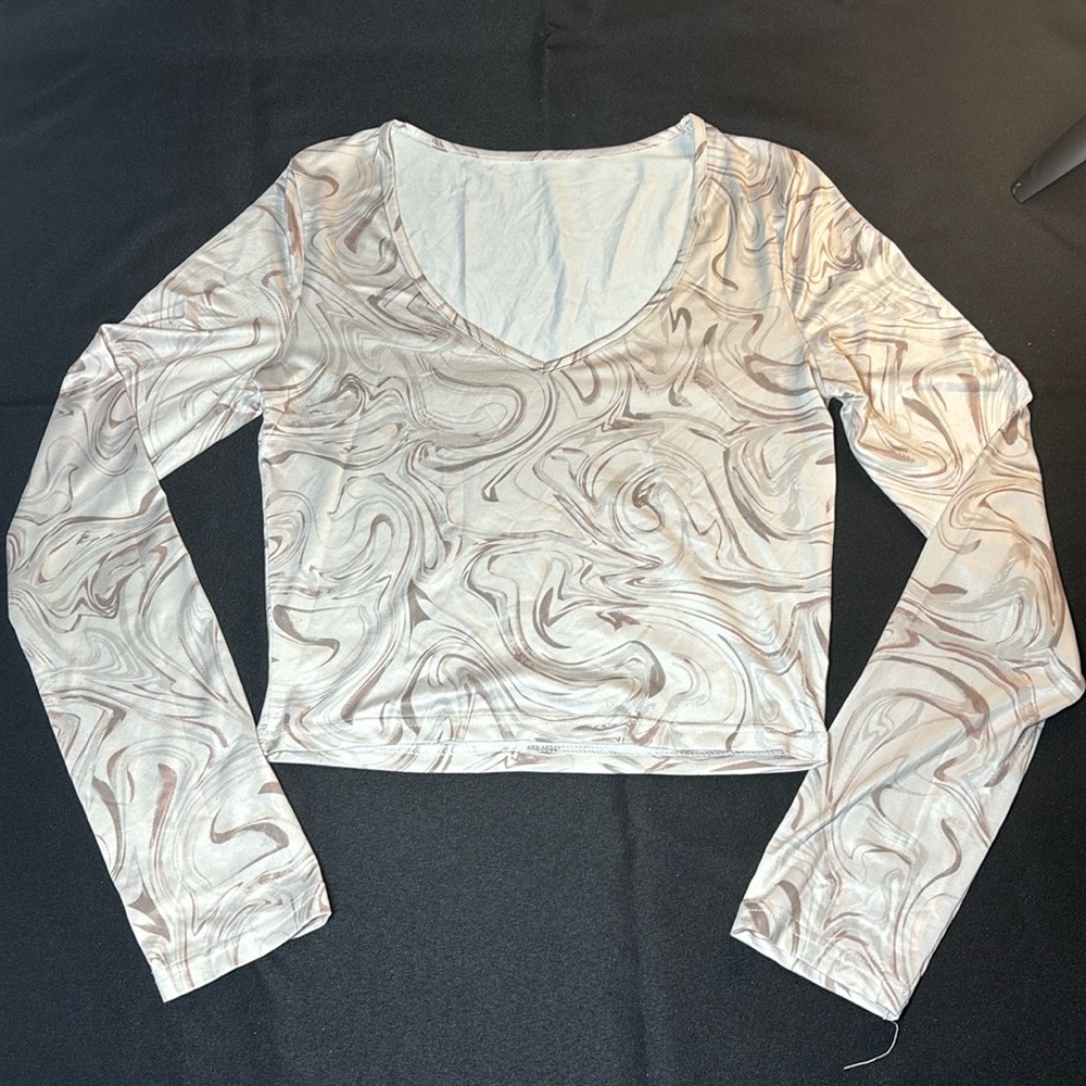 Long Sleeve Cream Top